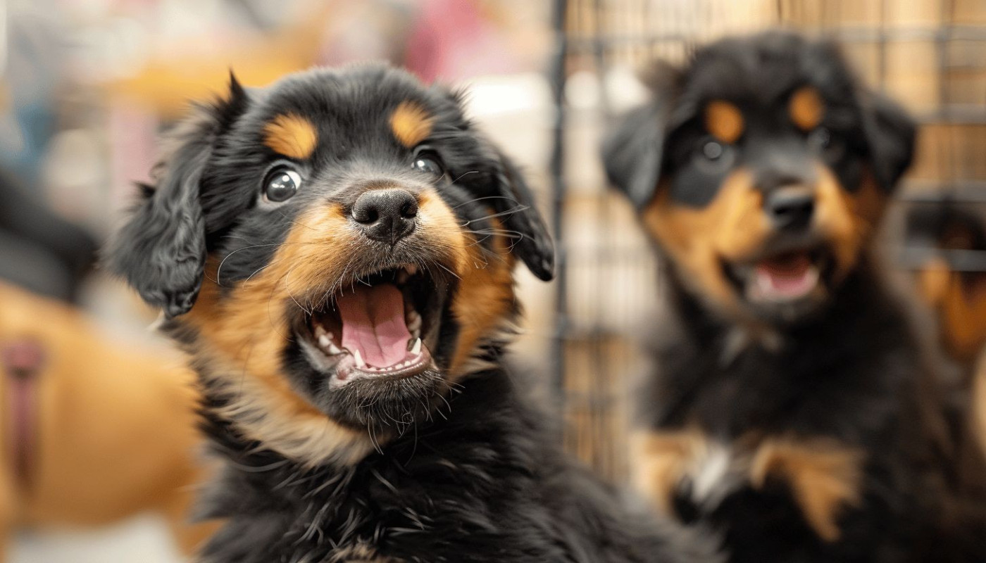 La beauté des chiots Beaucerons au Salon du Chiot de Dax et dans le Jardin d'Eden en Photos